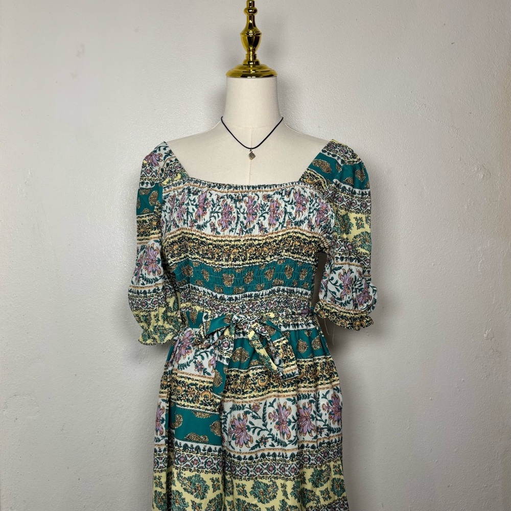 NWT‎ miss california romper boho pattern short boutique style chic cottagecore